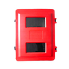 Красный пластиковый шкаф для огнетушителя для двойного огнетушителя, размер 715x540x270 мм.
