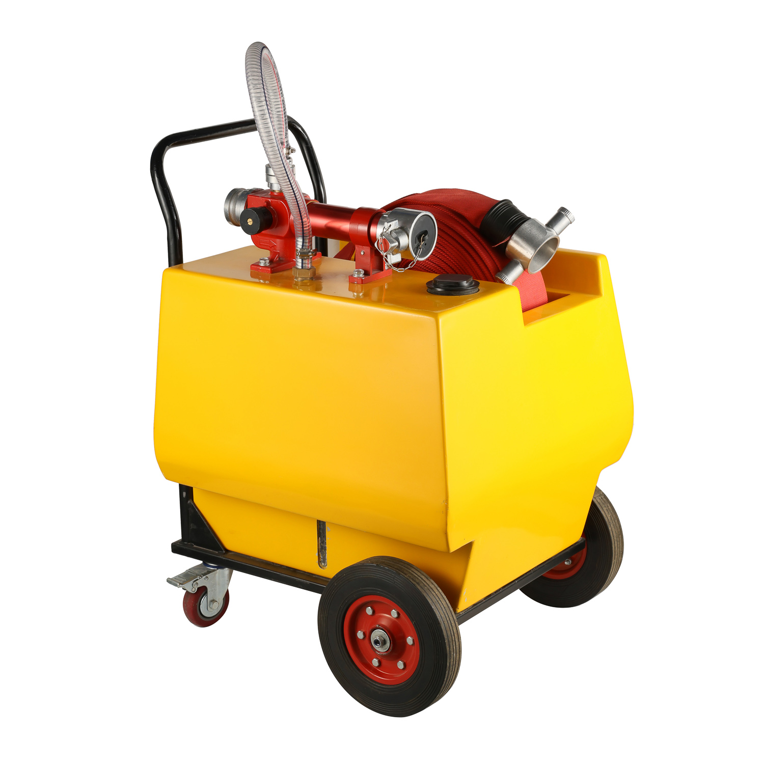 Сверхмощный резервуар для пены под давлением - мобильный огнетушитель для пожаротушения на АЗС и нефтехимической промышленности