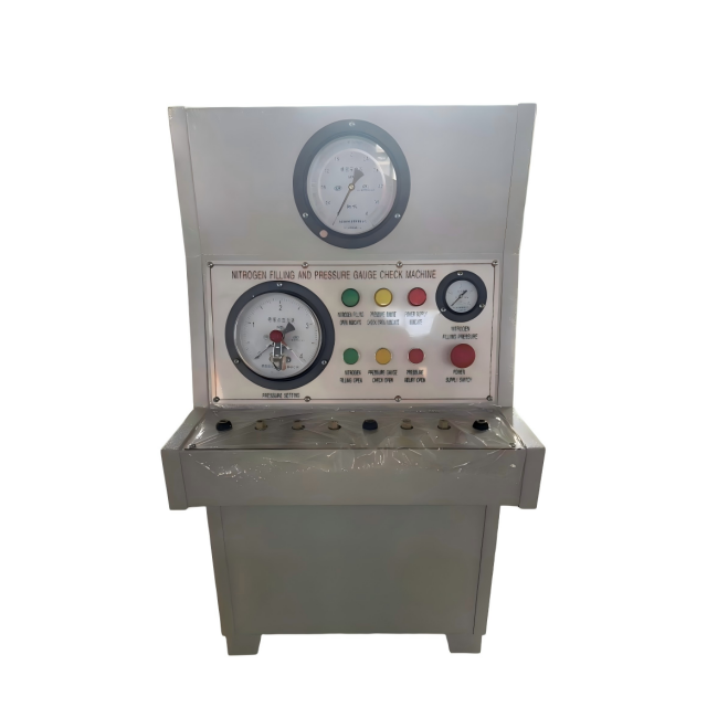 Машина для огнетушителя блока наполнения и калибровки N2