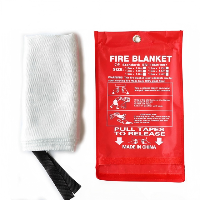 40' X 40' EN1896 Огнестойкие одеяла для аварийного пожаротушения из стекловолокна для кухни и дома