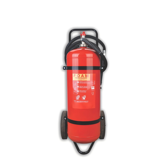 Пенный огнетушитель тележки ISO 25L/50L CE ранга индустрии с колесами 