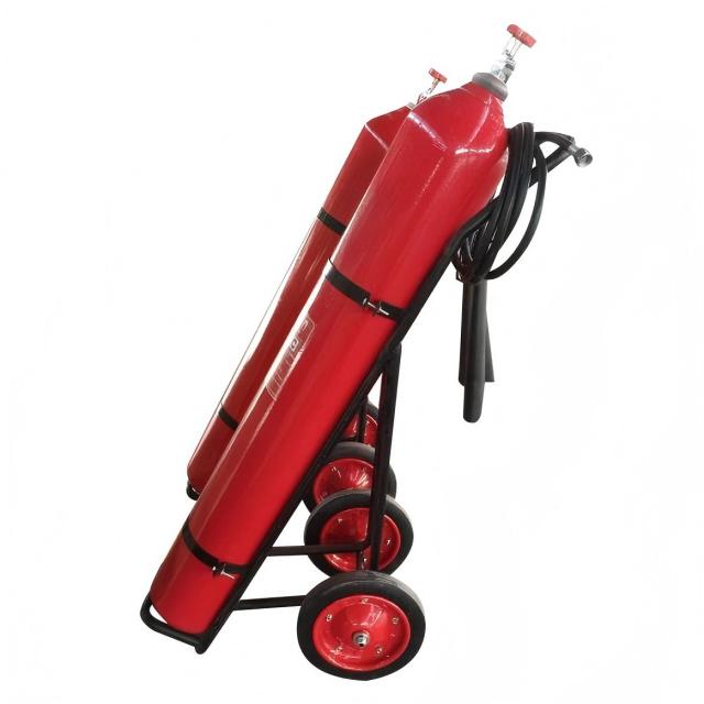 Стальной огнетушитель CO2 25 кг, мобильное решение для обеспечения безопасности